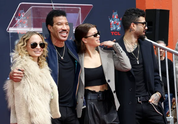 Lionel Richie Sofia Richie Miles Richie Nicole Richie Lionel Richie — Stock Fotó