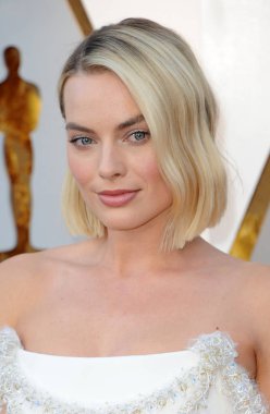 4 Mart 2018 Hollywood, ABD Dolby tiyatroda aktris Margot Robbie 90 yıllık Akademi Ödülleri'nde düzenlenen.