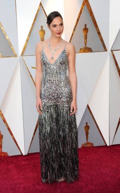 4 Mart 2018 Hollywood, ABD Dolby tiyatroda aktris Gal Gadot 90 yıllık Akademi Ödülleri'nde düzenlenen.