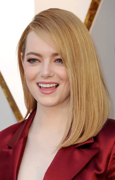 Aktorka Emma Stone Gali Academy Awards Która Odbyła Się Dolby — Zdjęcie stockowe