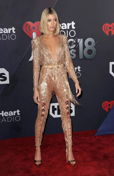 Model Hailey Baldwin Bei Den Iheartradio Music Awards 2018 März — Stockfoto