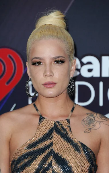 Singer Halsey 2018 Iheartradio Music Awards Held Forum Inglewood Usa — Stock Photo, Image