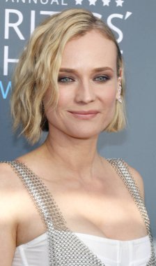 oyuncu Diane Kruger, 23 yıllık Critics'Choice Awards Santa Monica, ABD Barker hangarda 11 Ocak 2018 düzenlenen.