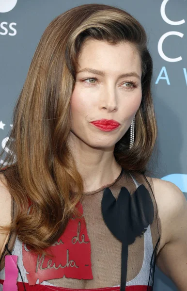 Skådespelerskan Jessica Biel Den Årliga Critics Choice Awards Hölls Barker — Stockfoto