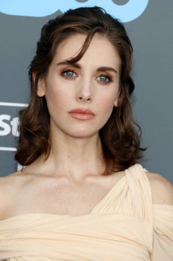 aktris Alison Brie, 23 yıllık Critics'Choice Awards Santa Monica, ABD Barker hangarda 11 Ocak 2018 düzenlenen.