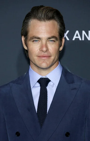 Actor Chris Pine Los Angeles Premiere Wrinkle Time Held Capitan — Stock Photo, Image