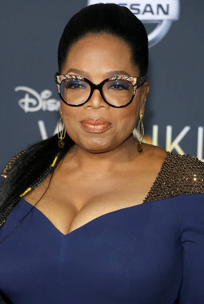 Media Proprietor Oprah Winfrey Los Angeles Premiere Wrinkle Time Held — Stock Photo, Image