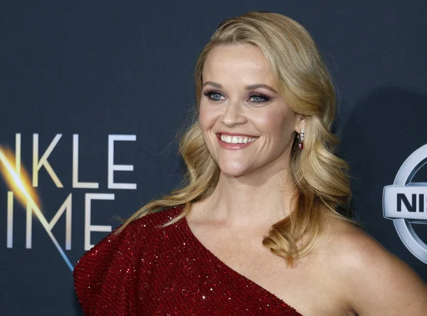 Actress Reese Witherspoon Los Angeles Premiere Wrinkle Time Held Capitan — Stock Photo, Image
