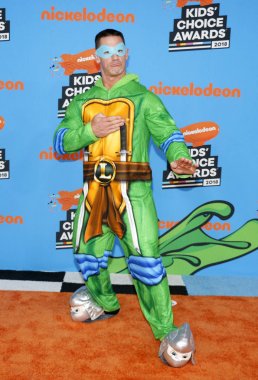aktör John Cena Nickelodeon'ın 2018 Kids'Choice Awards Forum Inglewood, ABD'de 24 Mart 2018 düzenlenen.