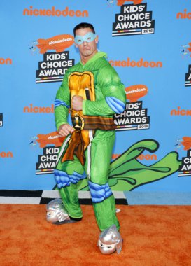 aktör John Cena Nickelodeon'ın 2018 Kids'Choice Awards Forum Inglewood, ABD'de 24 Mart 2018 düzenlenen.