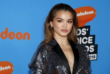 aktris, Nickelodeon'ın 2018 Kids'Choice Awards Forum Inglewood, ABD'de 24 Mart 2018 düzenlenen Paris Berelc.