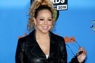 şarkıcı Mariah Carey, Nickelodeon'ın 2018 Kids'Choice Awards Forum Inglewood, ABD'de 24 Mart 2018 düzenlenen.