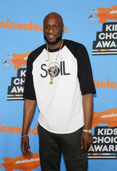 Atleta Lamar Odom Los Nickelodeon 2018 Kids Choice Awards Celebrados — Foto de Stock