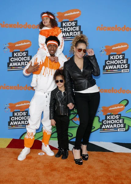 Mariah Carey Nick Cannon Fas Cannon Monroe Cannon Nickelodeon 2018 — Stok fotoğraf