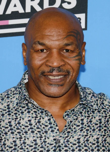 Спортсмен Майк Тайсон Церемонии Nickelodeon 2018 Kids Choice Awards Прошедшей Стоковое Изображение