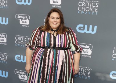 aktris Chrissy Metz, 23 yıllık Critics'Choice Awards Santa Monica, ABD Barker hangarda 11 Ocak 2018 düzenlenen.