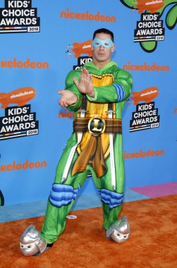 aktör John Cena Nickelodeon'ın 2018 Kids'Choice Awards Forum Inglewood, ABD'de 24 Mart 2018 düzenlenen.
