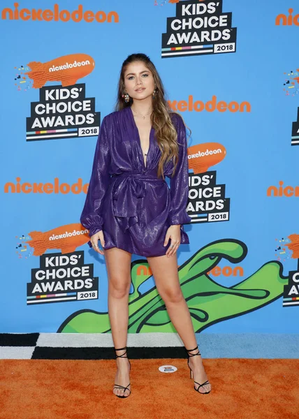 Τραγουδίστρια Σοφία Reyes Στο Nickelodeon 2018 Kids Βραβεία Επιλογής Που — Φωτογραφία Αρχείου