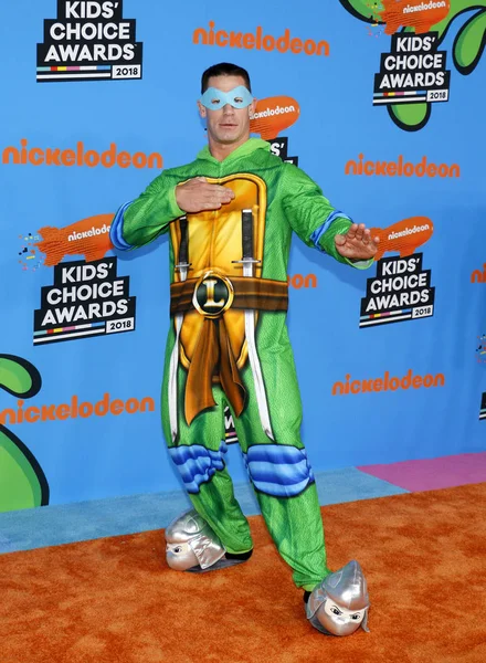 aktör John Cena Nickelodeon'ın 2018 Kids'Choice Awards Forum Inglewood, ABD'de 24 Mart 2018 düzenlenen.