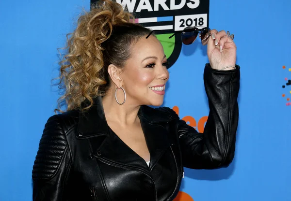Sångerskan Mariah Carey Nickelodeons 2018 Kids Choice Awards Hölls Forum — Stockfoto