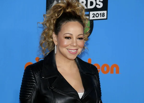 Sångerskan Mariah Carey Nickelodeons 2018 Kids Choice Awards Hölls Forum — Stockfoto