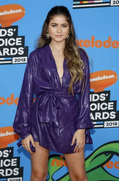 Cantante Sofia Reyes Nickelodeon 2018 Kids Choice Awards Celebrado Foro —  Fotos de Stock