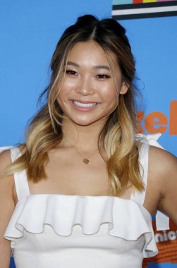 snowboard Chloe Kim Nickelodeon'ın 2018 Kids'Choice Awards Forum Inglewood, ABD'de 24 Mart 2018 düzenlenen.