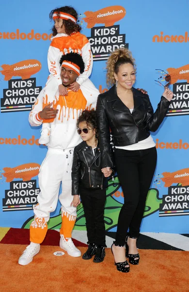 Mariah Carey Nick Cannon Moroccan Cannon Monroe Cannon Nickelodeon 2018 — Foto de Stock