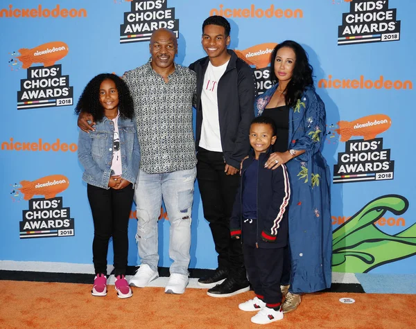 Mike Tyson Lakiha Spicer Milan Tyson Miguel Leon Tyson Morocco Стоковое Фото