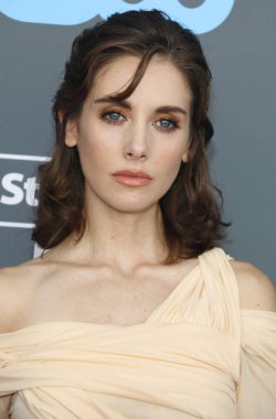 aktris Alison Brie, 23 yıllık Critics'Choice Awards Santa Monica, ABD Barker hangarda 11 Ocak 2018 düzenlenen.