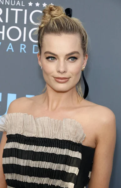 Herečka Margot Robbie Roční Critics Choice Awards Konalo Hangáru Barker — Stock fotografie