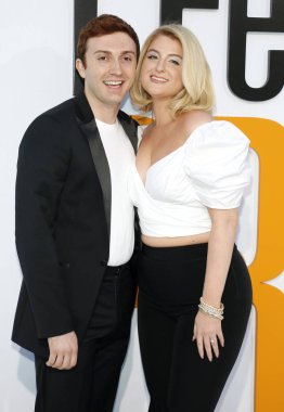 Daryl Sabara ve Meghan Trainor 'I çok hissediyorum' Los Angeles galasında Regency Köyü tiyatro Westwood, ABD 17 Nisan 2018 düzenlenen.