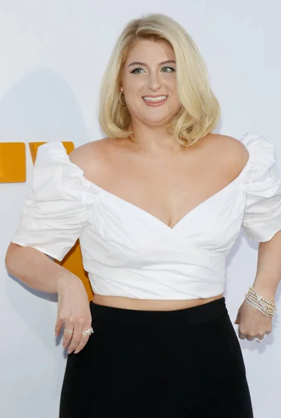 Zanger Meghan Trainor Bij Los Angeles Premiere Van Voel Vrij — Stockfoto