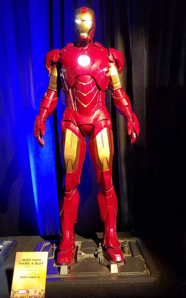 Iron Man Marca Traje Usado Por Robert Downey Iron Man —  Fotos de Stock