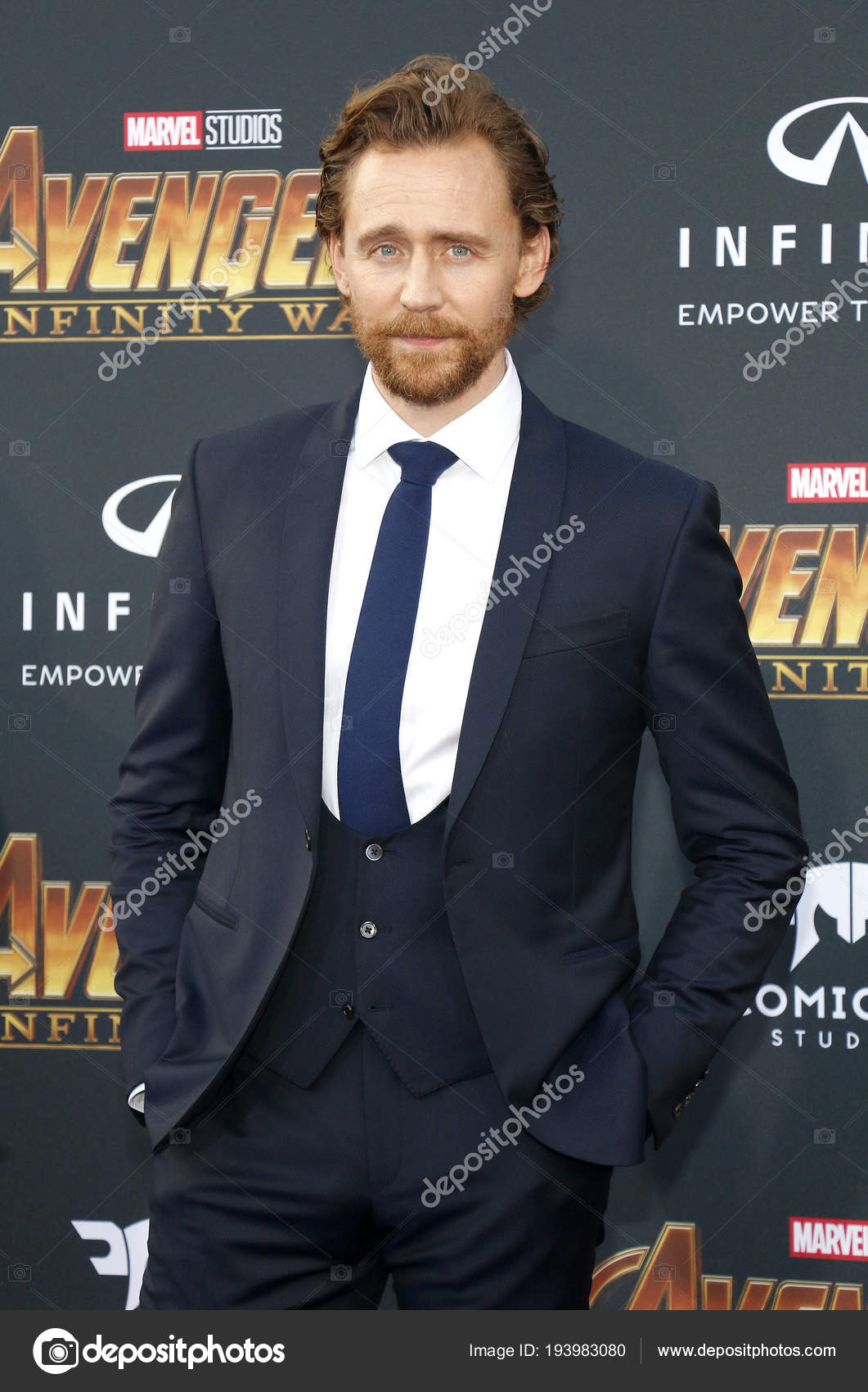 Actor Tom Hiddleston Premiere Disney Marvel Avengers Infinity War Held