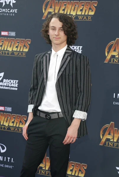 Actor Wyatt Oleff Premiere Disney Marvel Avengers Infinity War Held — Stock Photo, Image