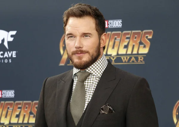 Actor Chris Pratt Premiere Disney Marvel Avengers Infinity War Held — Stock Photo, Image