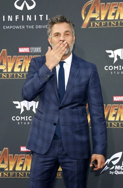 Aktör Mark Ruffalo Disney Marvel Galasında Avengers Sonsuz Savaş Hollywood — Stok fotoğraf
