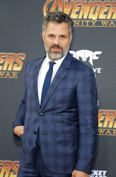 Aktor Mark Ruffalo Premierze Filmu Disney Marvel Avengers Infinity War — Zdjęcie stockowe