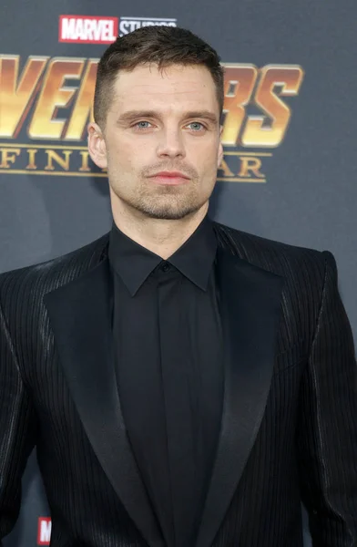 Aktör Sebastian Stan Disney Marvel Galasında Avengers Sonsuz Savaş Hollywood — Stok fotoğraf