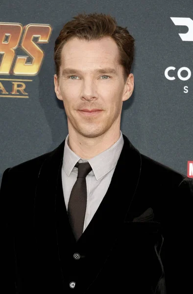 Ηθοποιός Benedict Cumberbatch Στην Πρεμιέρα Της Disney Και Της Marvel — Φωτογραφία Αρχείου