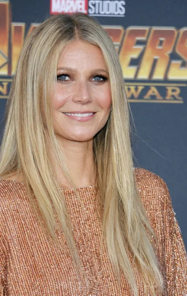 Herečka Gwyneth Paltrow Premiéře Filmu Disney Marvel Avengers Infinity War — Stock fotografie