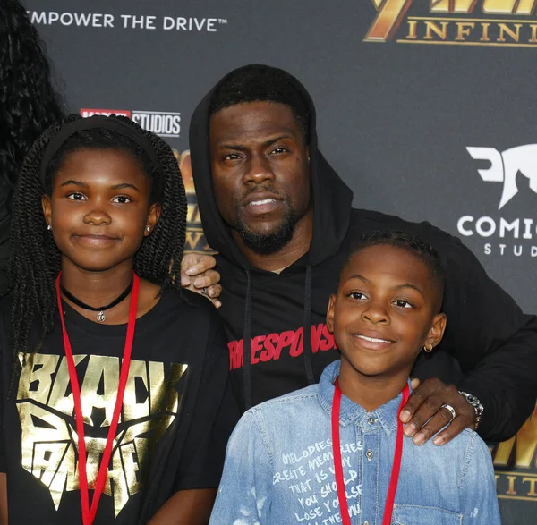 Kevin Hart Heaven Hart Hendrix Hart Premiere Disney Marvel Avengers — Stock Photo, Image