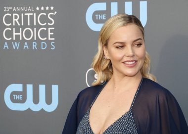 oyuncu Abbie Cornish, 23 yıllık Critics'Choice Awards Santa Monica, ABD Barker hangarda 11 Ocak 2018 üzerinde düzenlenen.