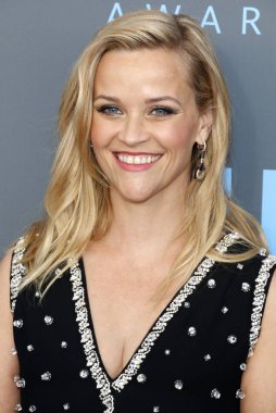 oyuncu Reese Witherspoon, 23 yıllık Critics'Choice Awards Santa Monica, ABD Barker hangarda 11 Ocak 2018 düzenlenen.