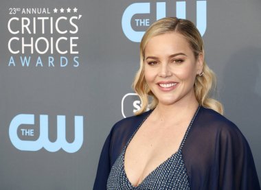 oyuncu Abbie Cornish, 23 yıllık Critics'Choice Awards Santa Monica, ABD Barker hangarda 11 Ocak 2018 üzerinde düzenlenen.