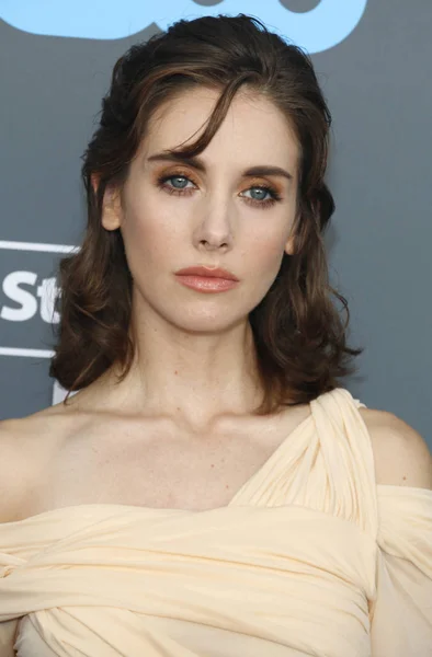 Actriz Alison Brie Los 23Rd Annual Critics Choice Awards Celebrados — Foto de Stock