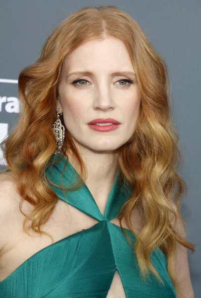 Actress Jessica Chastain 23Rd Annual Critics Choice Awards Held Barker — Stock Photo, Image