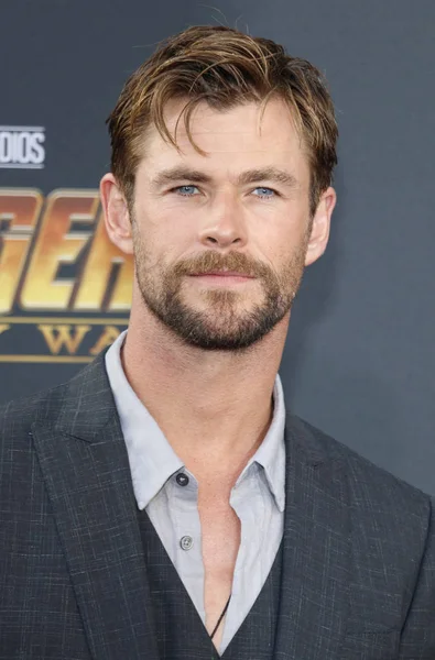 Acteur Chris Hemsworth Lors Première Avengers Infinity War Disney Marvel — Photo