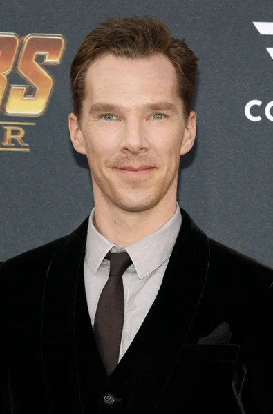 Actor Benedict Cumberbatch Estreno Disney Marvel Avengers Infinity War Celebrado — Foto de Stock